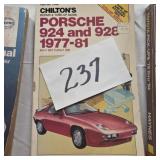 Chilton Repair manual Porsche 924,928 1977-81