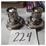 Vintage pair of csnd holders pewter?