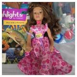 Barbie and me doll in dress
