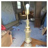 Vintage heavy mcm lamp with shade