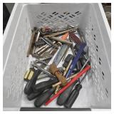Lot of miscellaneous tools screwdriver, drill bits