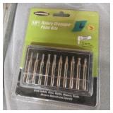 Rotary Diamond Point Bits 10 Piece set