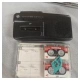 GE Microscassette Recorder Voice with tapes