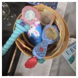 Lot of kids toys,  mirror, phone Disney