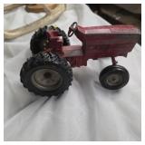 Vintage Ertl red tractor metal
