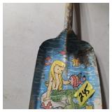 Vintage kids metal shovel mermaids