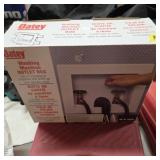 Washing machine outlet box