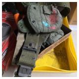 Lot of miscellaneous containers, military etc