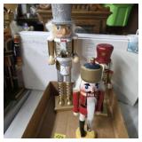 Lot of 3 decorative nutcrackers holiday Christmas