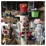 Large Snowman nutcracker Christmas winter
