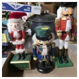 Lot of 3 decorative nutcrackers holiday Christmas