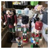 Decorative nutcrackers holiday Christmas lot of 5