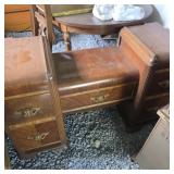 Antique vanity with mirror art deco
