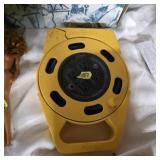 Powercaddy extension cord wind up with plugs