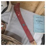 Vintage machete wooden handle