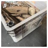 Vintage tools axe head gardening with crate heavy