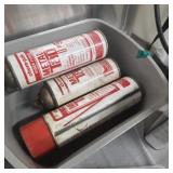 Lot of Metal Tap #5 Cans and container