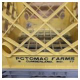 Vintage Potomac Farms Crate Yellow