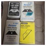 Utility blades and hook blade