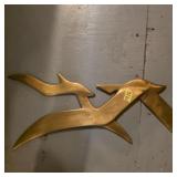 Brass birds seagulls