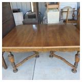 Vintage dining table with 6 chairs