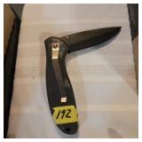 Black folding pocket knife