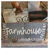 Nice farmhouse picture with metal wood