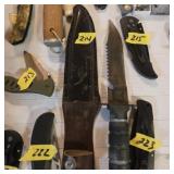 Vintage military knife with sheath
