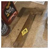 Vintage hatchet with wood handle