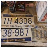 Lot of vintage plates Virginia and West Virginia