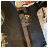 Vintage pipe wrench monkey wrench