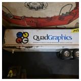 Vintage quad graphics trailer