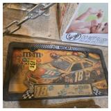 M & ms racing license plate and frame