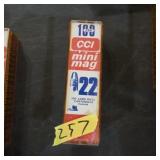 100 mini mag long rifle cartridge ammo