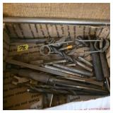 Miscellaneous tool lot chisels drill bits amd more
