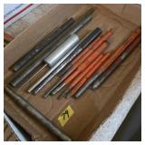 Lot of punch chisels tools