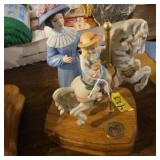 Vintage carousel collection mother daughter