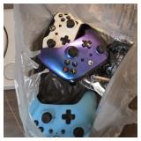 Lot of gaming controllers