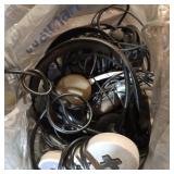 Lot of headphones and controllers