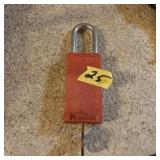 Master lock safety lock red