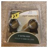 Weaver top mount 1" extra high
