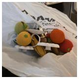 Vintage crochet fruit and more