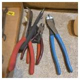 Lot of cutting tools pliers