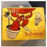 Vintage bullwinkle and rocky lunch box