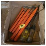 Lot of vintage chisels