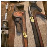 Vintage heavy duty pipe wrench