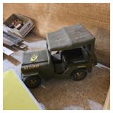 Vintage 1960ï¿½s Tonka Toys Pressed Steel Army Jeep