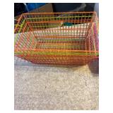 3 Colored Wire Storage Baskets