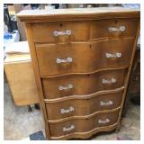 Vintage 6 drawer dresser with unique drawer pulls