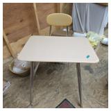 Vintage school desk with chair